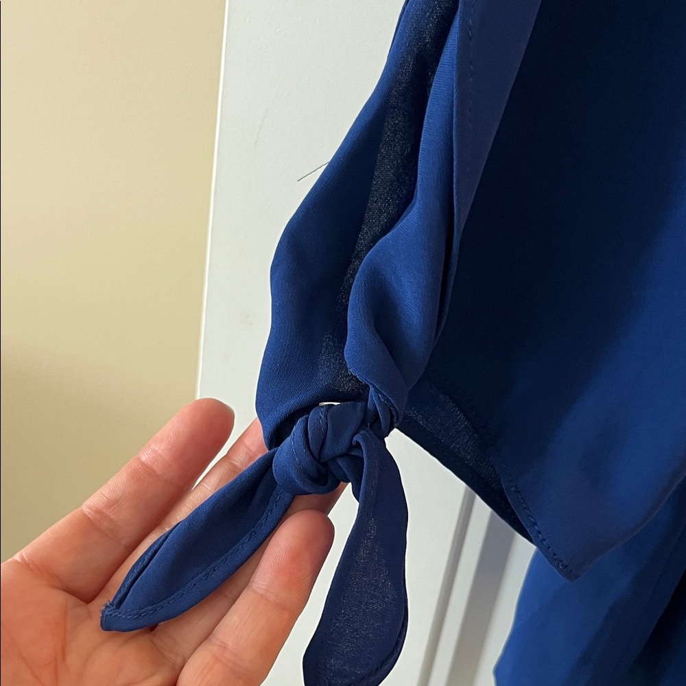 Talbots XL Royal Blue Blouse - Picture 3 of 5